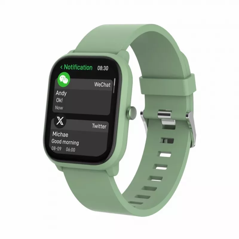 Smartwatch DENVER SWK-120GN con seguimiento de actividad y soporte de notificaciones, verde