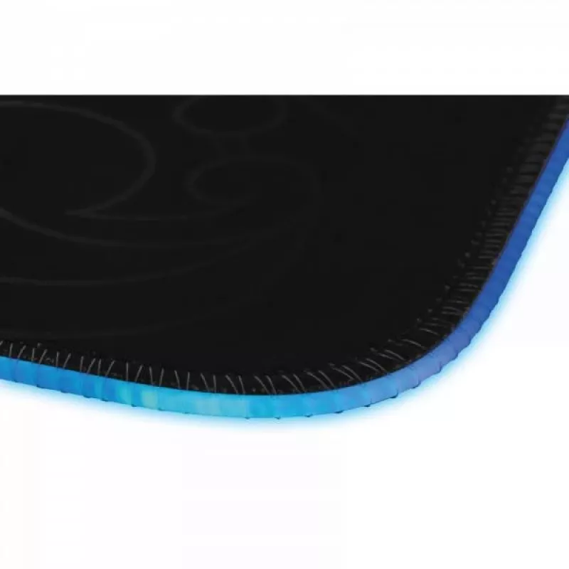 L33T Gaming 160405 Alfombrilla gaming Karlvagn RGB, tamaño mediano, superficie rápida, 355 x 255 x 3 mm, negra