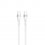 Cable USB Type-C Tellur TLL155501 1 m, PD 60 W, blanco