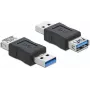 Adaptador de cable DeLOCK 66497 USB 3.0 negro