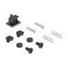 Caja de distribución DeLOCK Easy 45 soporte de módulos para montaje en mesa o pared, metal, negro — 4×22,5×45 mm o 2×45×45 mm
