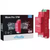 Relé semiconductor Shelly Qubino Wave PRO 1PM rojo 16A 110-240V