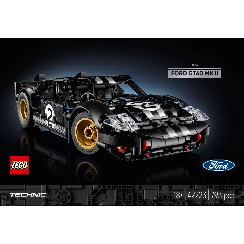 LEGO TECHNIC 42223 1966 Ford GT40 MKII Coche de carreras