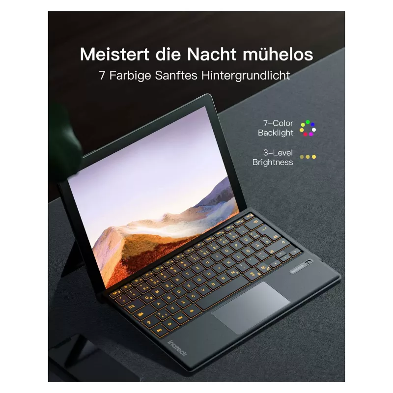 inateck teclado Surface gris, Sureface GO 1-4 Com. QWERTZ