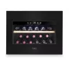 Vinoteca integrable Caso WineDeluxe E 18 — 18 botellas, altura 46 cm, negra, clase energética G