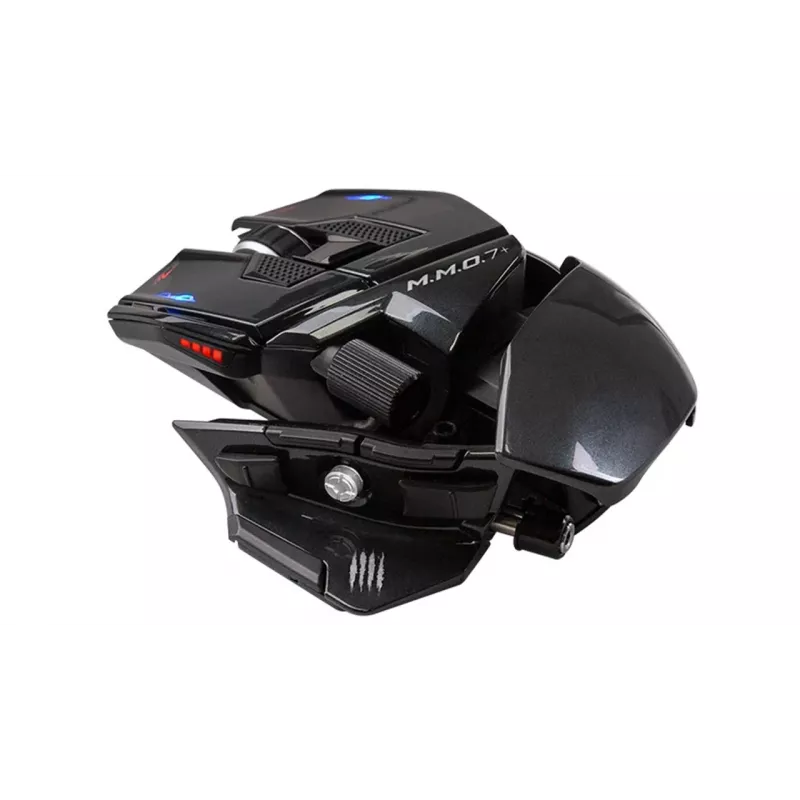 Mad Catz M.M.O. 7+ ratón gaming inalámbrico, negro