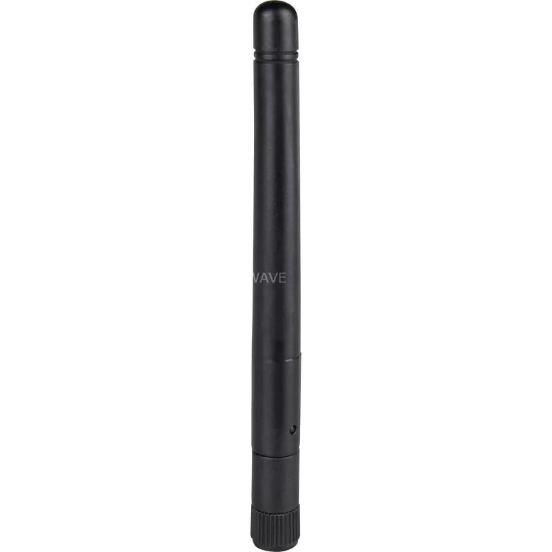 Delock 88339 antena Wi-Fi 802.11 b/g/n, RP-SMA, 2 dBi, omnidireccional, con articulación abatible, negra