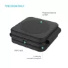 Cargador inalámbrico plegable FIXED FIXFLE-SA-BK 3 en 1 para Samsung — cargador portátil compacto para teléfono, auriculares y wearables