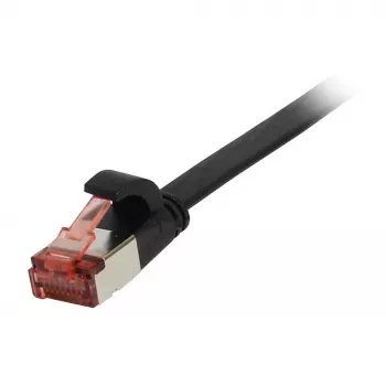 Cable de red RJ45 Synergy 21, CAT6 250 MHz, 0,25 m, negro, FTP (U/FTP), TPE (Superflex), plano, Synergy 21 - Digital/Datos - Red