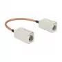 Cable coaxial DeLOCK 89674 0,15 m FAKRA B marrón blanco