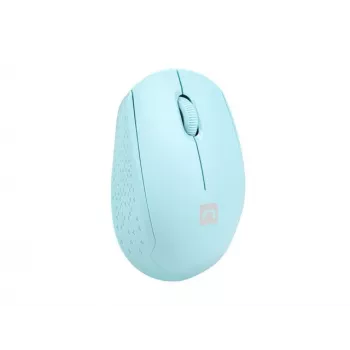 Ratón inalámbrico ambidiestro NATEC STORK – Bluetooth + USB Type-A, 1600 DPI, 3 botones, azul claro