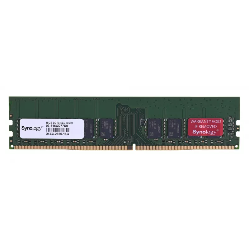 Synology - DDR4 - módulo - 16 GB - DIMM 288-PIN - 2666 MHz / PC4-21300 1.2 V sin búfer ECC