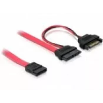 Cable SATA DeLOCK 84418 0,5 m rojo