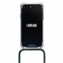 Funda con collar para teléfono Lookabe para iPhone 7/8 Plus — oro con correa verde