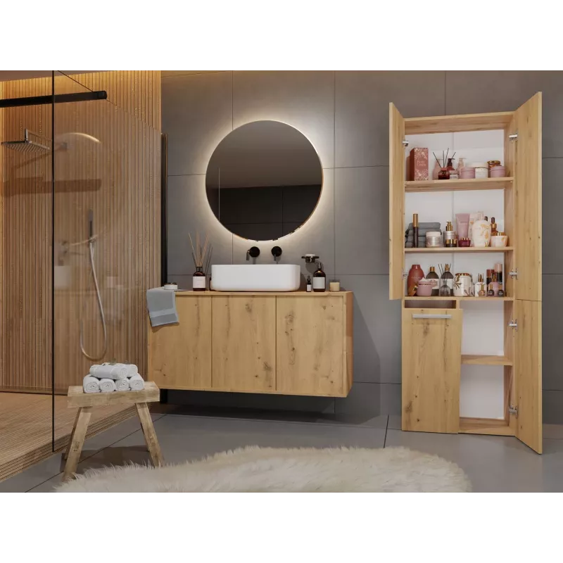 Mueble de baño Topeshop NEL 1K DD ART KPL roble