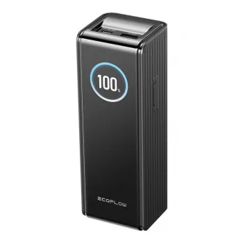 Batería externa EcoFlow RAPID EF-RAPID25K140W-B-EU 25000 mAh, 3 conexiones (2×USB-C, 1×USB-A), negra