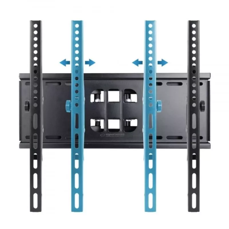 Soporte de pared para TV Esperanza TITAN para 26–70 inch (66–177,8 cm), inclinación ±15°, giro 120°, VESA hasta 400×400, carga máx. 55 kg, negro