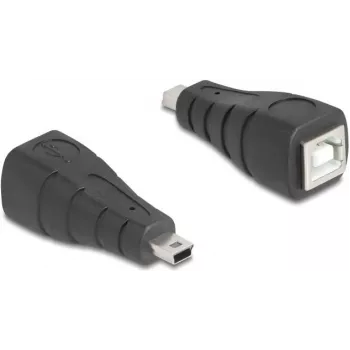 Adaptador de acoplamiento de cable DeLOCK 67200 Mini-USB a USB Type-B, negro