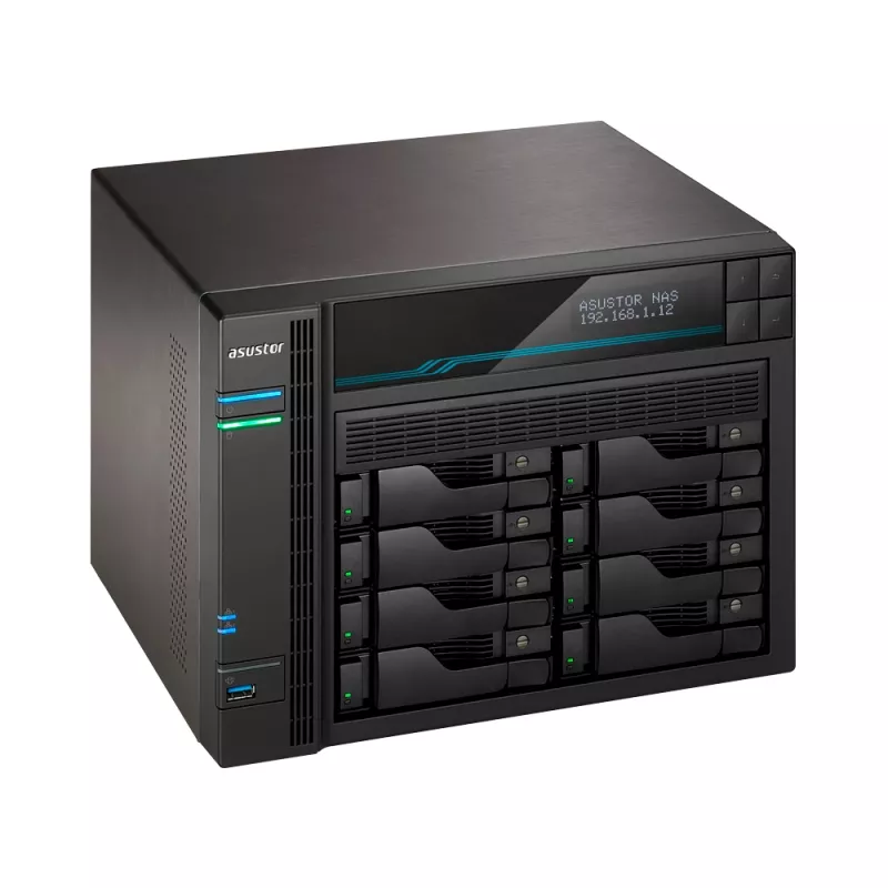 Asustor AS6508T NAS torre Intel Atom® C3538 8 GB DDR4 0 TB ADM negro