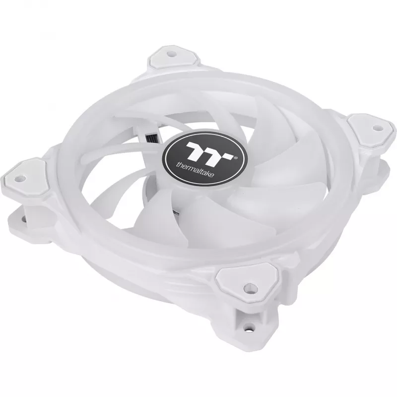 Thermaltake SWAFAN 14 RGB Radiator Fan TT Premium Edition CL-F146-PL14SW-A ventiladores de caja de 140 mm, pack de 3 con controlador, blanco