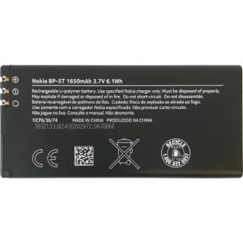 Batería de litio para Nokia Lumia 820... (BP-5T)