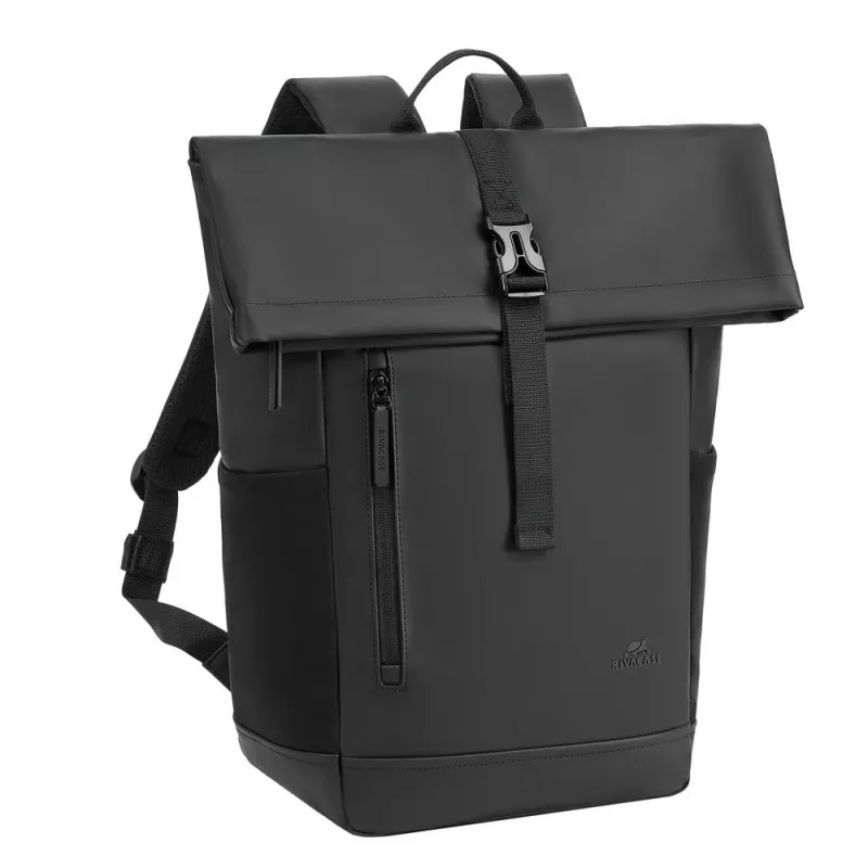 Mochila Rivacase 7826 Eden 14 ECO negra Rolltop para portátiles de 14