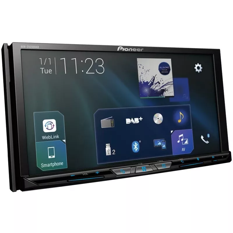 AVH-Z9200DAB, negro, 2 DIN, 50 W, 4.0 canales, 50 W, CD, CD-R, CD-RW, DVD, DVD-