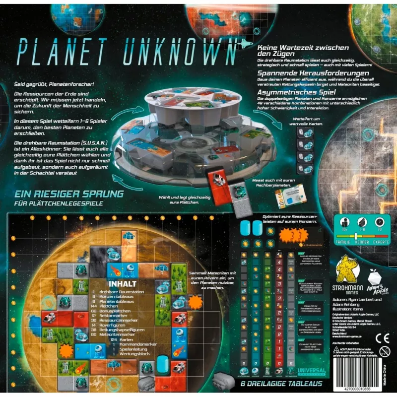 Planet Unknown, juego de mesa