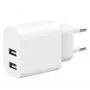Cargador Gembird TA-UC-2A12-01 Indoor AC 2.4A 2 USB blanco