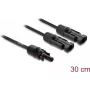 Cable divisor solar DELOCK 2 conectores macho a 1 conector hembra 30 cm negro (modelo 89298)