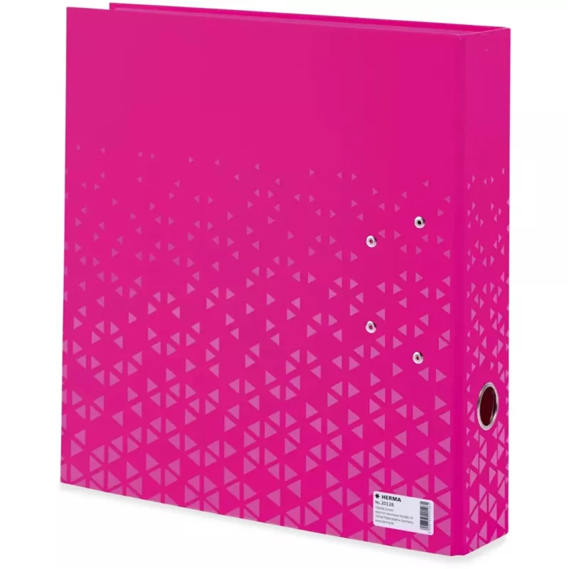 Archivador de colores HERMA A4 rosa anillas D cartón 1 ud.
