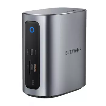 Estación de acoplamiento BlitzWolf BW-TH15 17en1 — 2x HDMI, DisplayPort, 4x USB-C