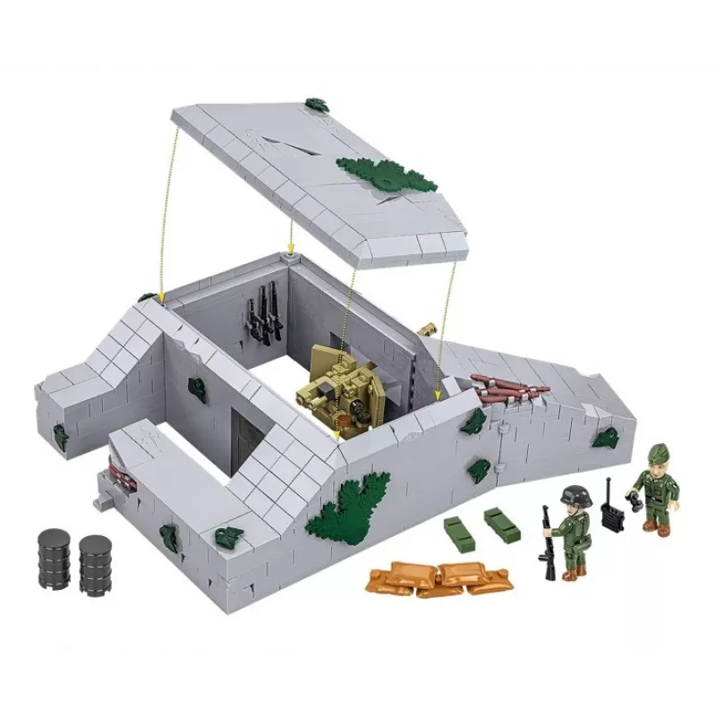 Set de construcción Cobi Deutscher Bunker Regelbau 667/642 Modelo COBI-3136 – set de bloques detallado
