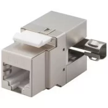 Wentronic Goobay conector Keystone RJ45 CAT 6, STP apantallado, 250 MHz - Conexión: LSA, salida en ángulo de 90° (95901)