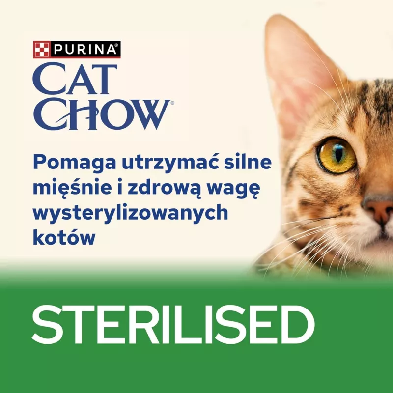 PURINA Cat Chow Sterilised Gig Pollo con berenjena - Comida húmeda para gatos 85 g