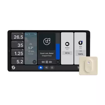 Panel de control dual Shelly Wall Display X2 WiFi/BLU (plata) + BLU H&T