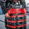 Einhell 4540036 E-Case Bag bolsa de herramientas de sistema, poliéster, carga de 30 kg, negro/rojo