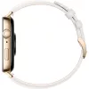 Watch Fit 3 (Solo-B19V), smartwatch oro/blanco, correa de piel en blanco