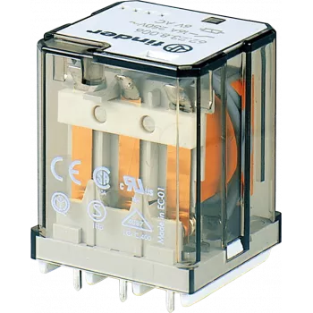 FINDER FIN 62.23.9 24V1 – Relé PCB, 3 conmutadores, 16 A, AgSnO2, 24 V DC (622390244000)