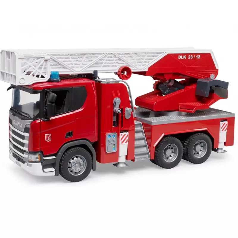 Vehículo de bomberos BRUDER Scania Super 560R Rojo Blanco Plástico 3+