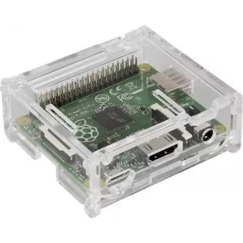 Carcasa Joy-IT para Raspberry Pi A+ transparente RB-Casea+01 — carcasa protectora, plástico transparente