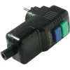 Enchufe de protección personal AS Schwabe 45209 para instalación, adaptador de enchufe con protección infantil