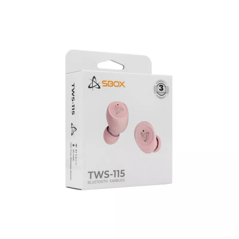 Auriculares SBOX EB-TWS115 rosas