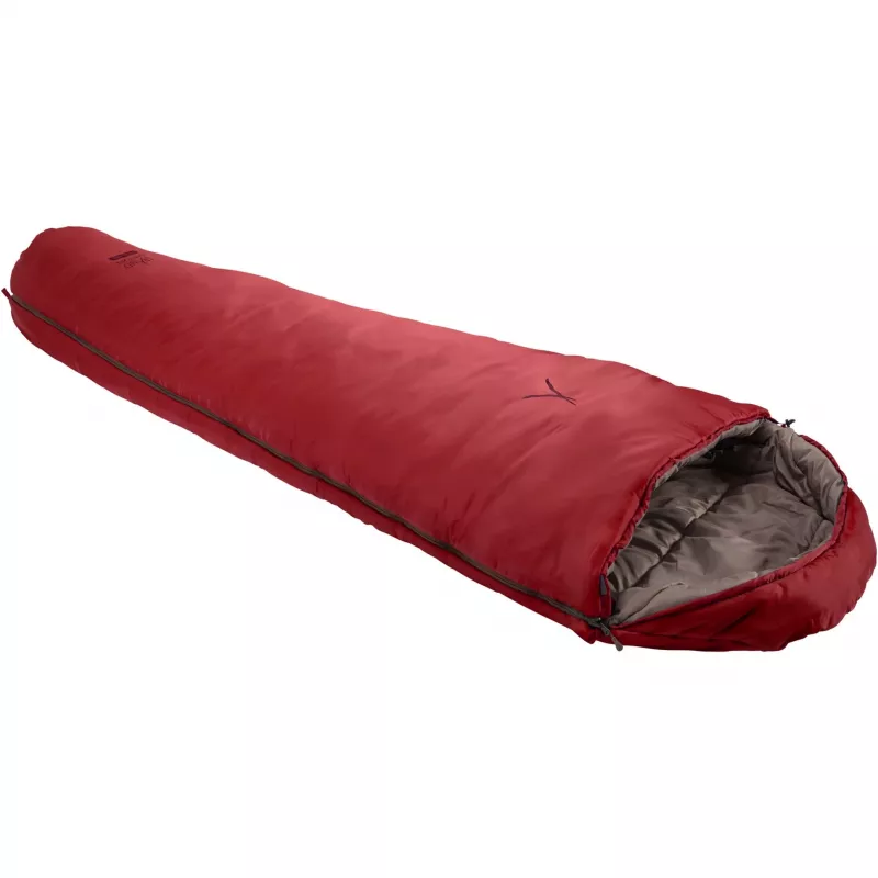 Saco de dormir Grand Canyon KANSAS 190 rojo — modelo ligero para 3 estaciones