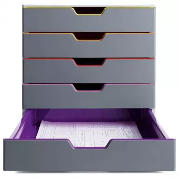 Durable VARICOLOR 5 Cajonera, 5 cajones, multicolor
