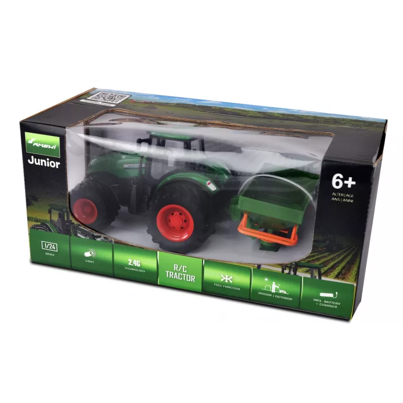Tractor Amewi 22639 motor eléctrico 1:24 a partir de 6 años