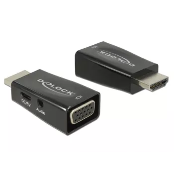 Adaptador DeLOCK 65901 HDMI A a VGA y audio de 3,5 mm negro