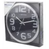 Reloj de pared de cuarzo Esperanza Zurich EHC013K, ovalado, negro/blanco