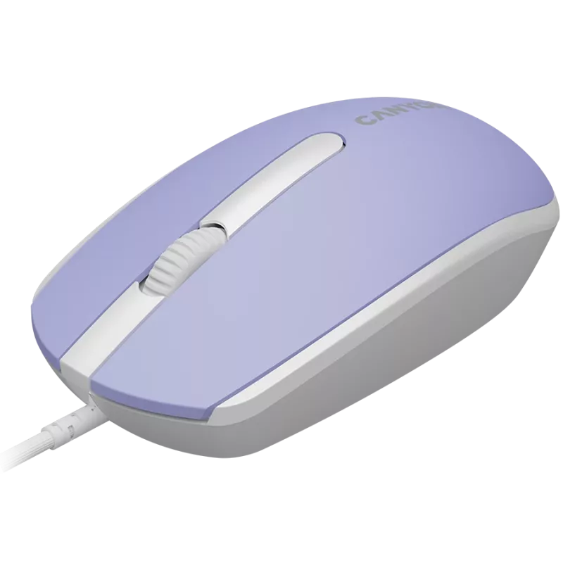 Ratón CANYON M-10 con cable lavanda