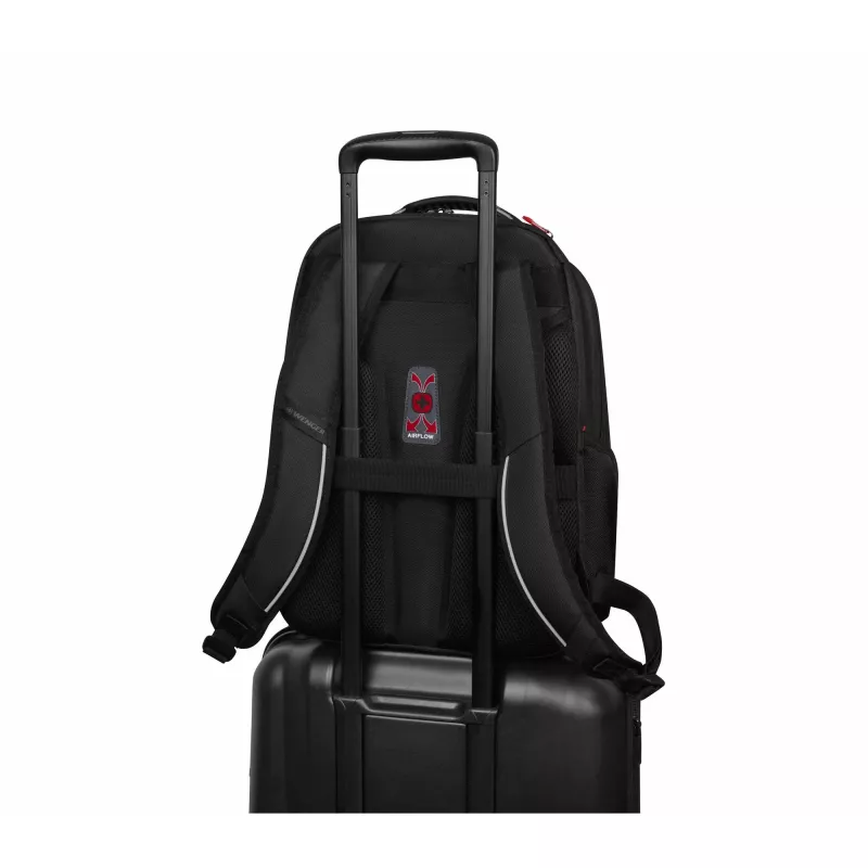 Wenger Altair 653186 mochila para portátil de 15,6" con compartimento para tableta, poliéster, negra